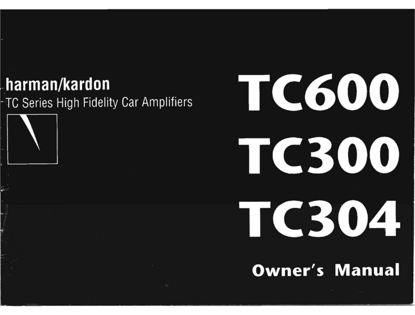 Harman Kardon TC600 User manual Harman Kardon TC600 User manual