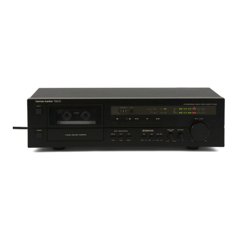 Harman Kardon TD212 User manual