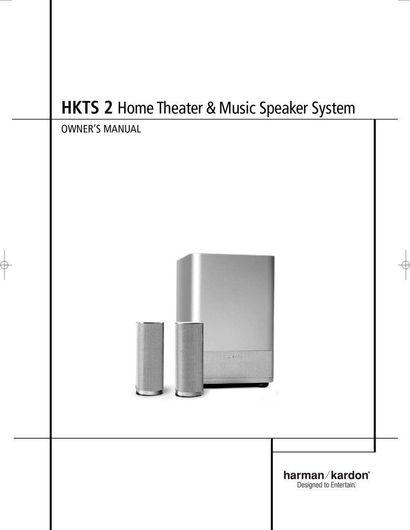 Harman Kardon HKTS 2 User manual