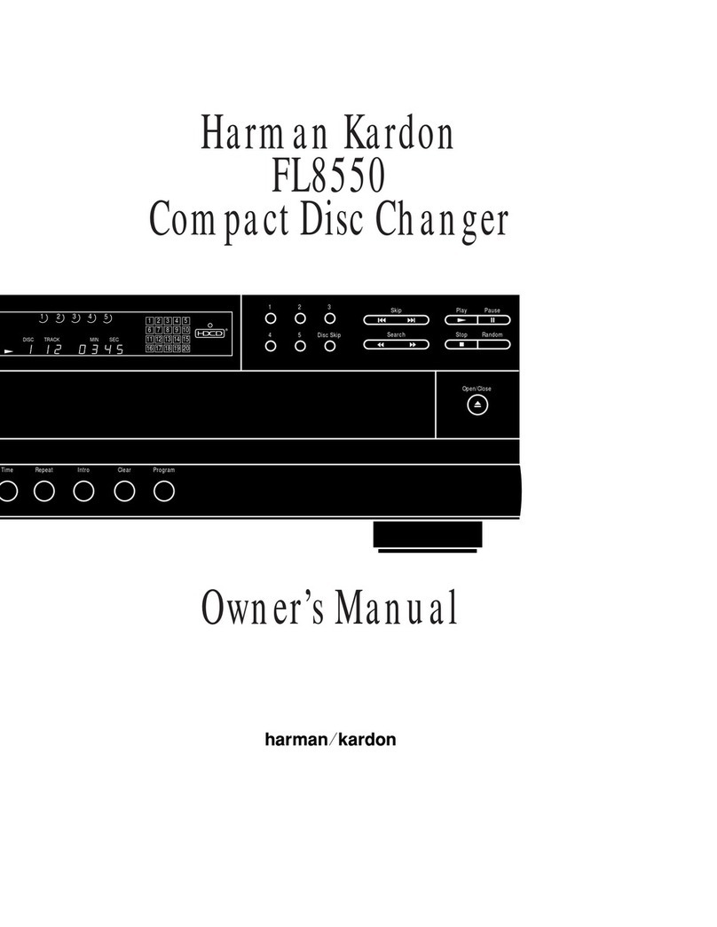 Harman Kardon FL 8550 User manual
