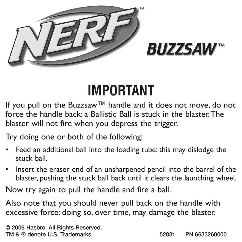 Hasbro Nerf Buzzsaw 52831 User manual