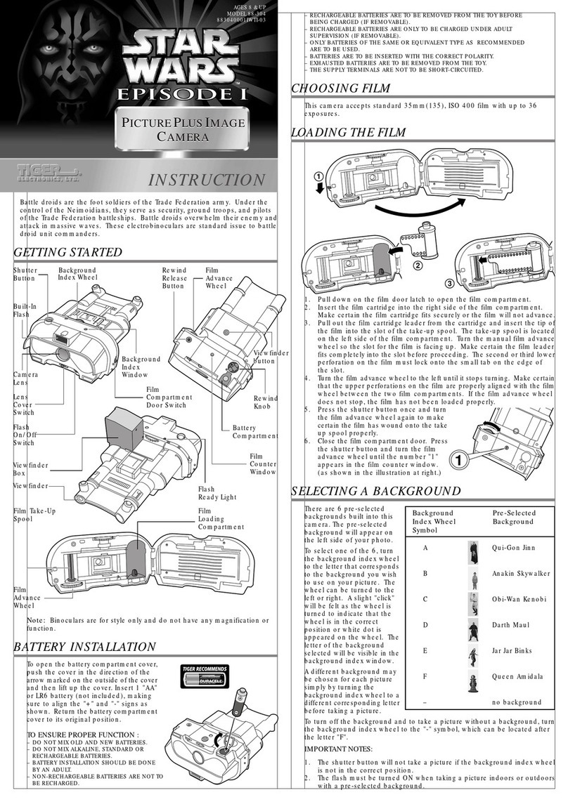 Tiger Electronics Picture Plus Image Camera 88-304 instruction manual