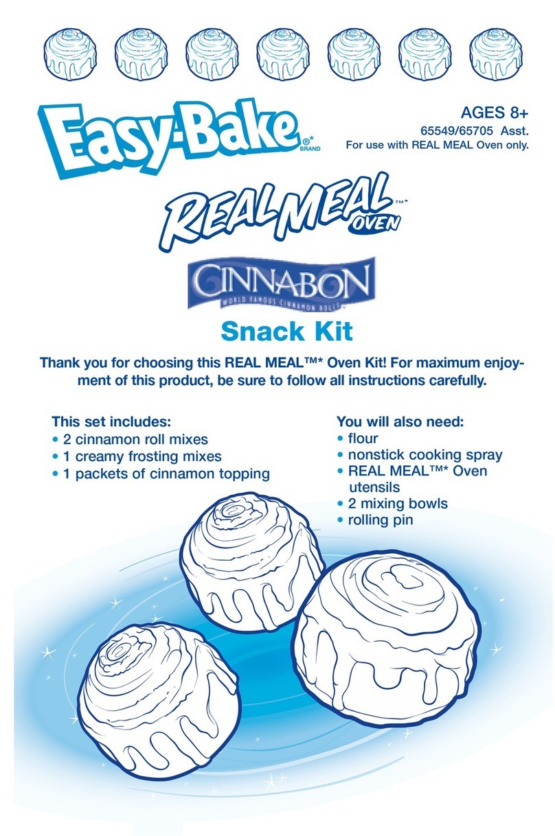 Easy-Bake 65549/65705 Cooking guide