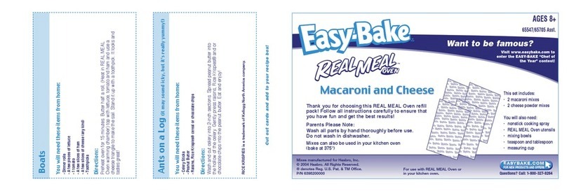 Easy-Bake 65547 Cooking guide