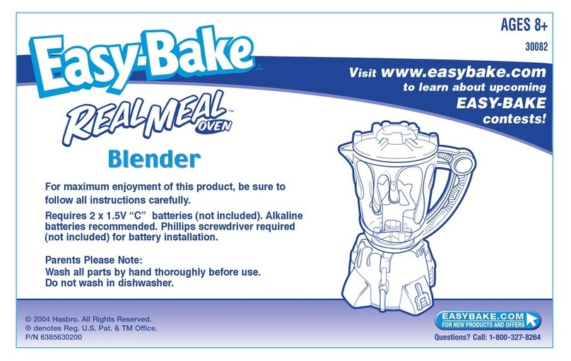 Hasbro Easy Bake 3082 user manual
