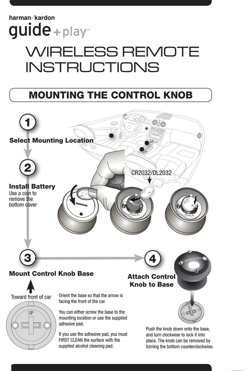 Harman Kardon Universal Remote User manual