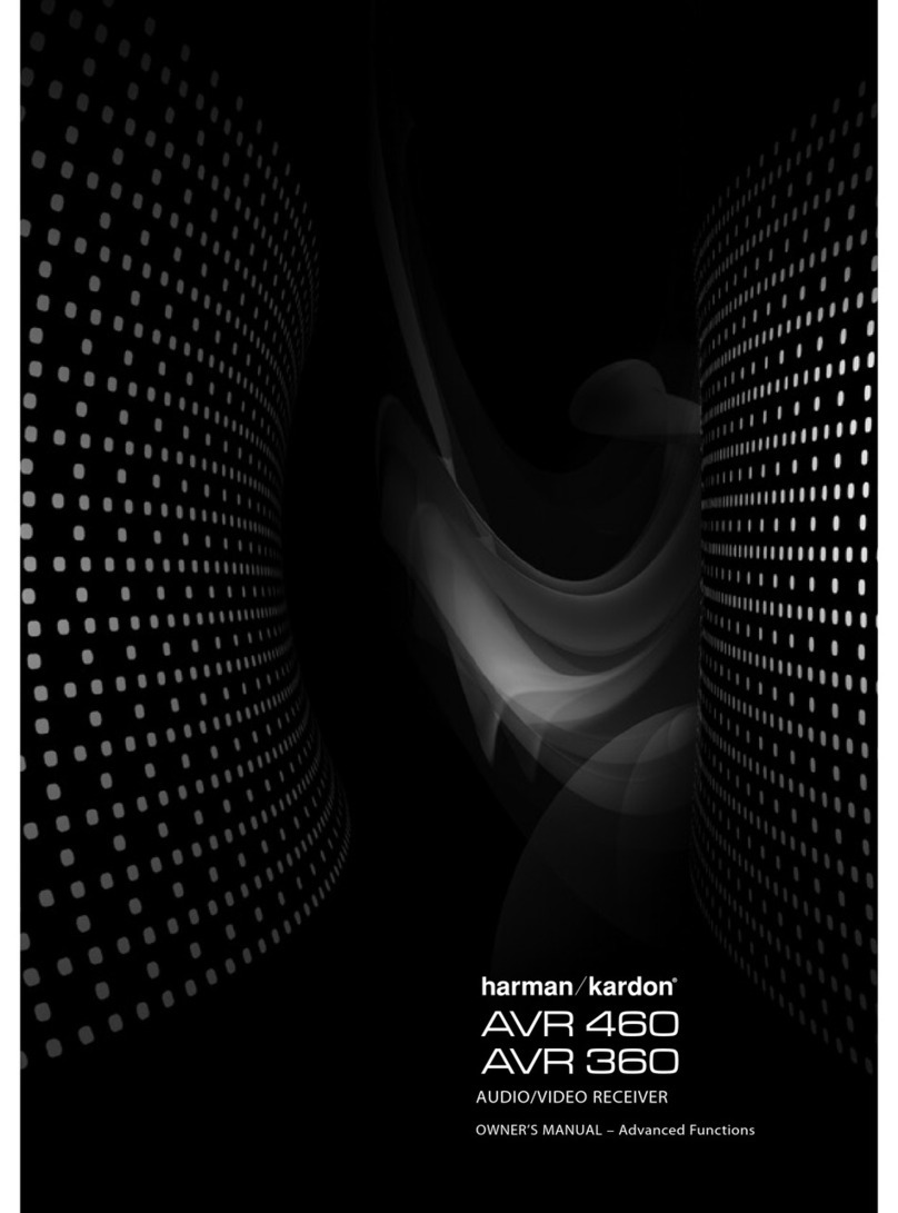 Harman Kardon KARDON AVR 360 owner's manual