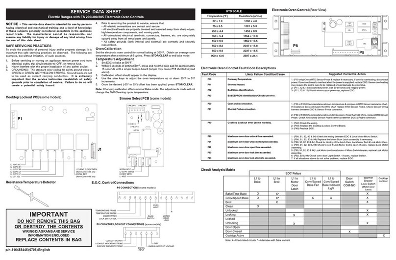 Frigidaire 316458445 User guide