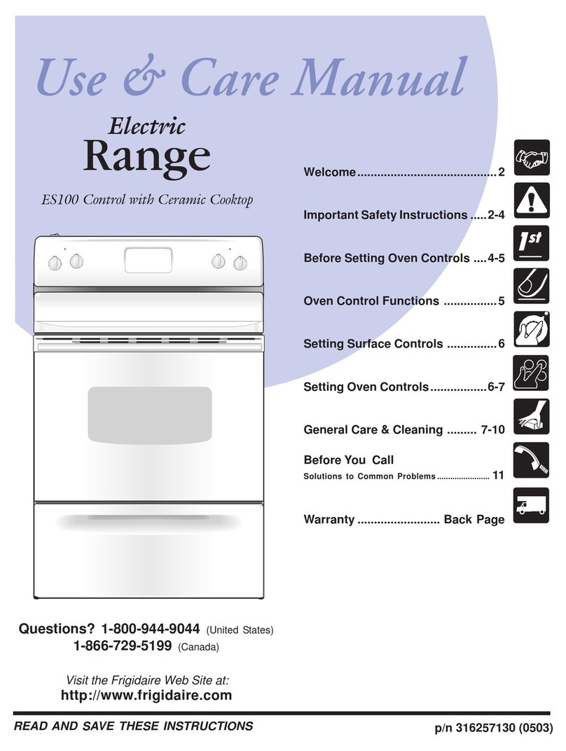 Frigidaire ES100 User manual