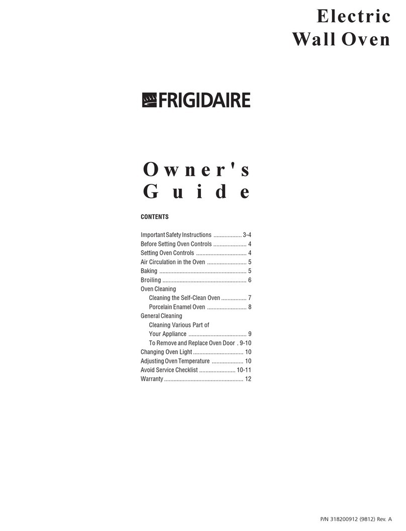 Frigidaire 318200912 User manual