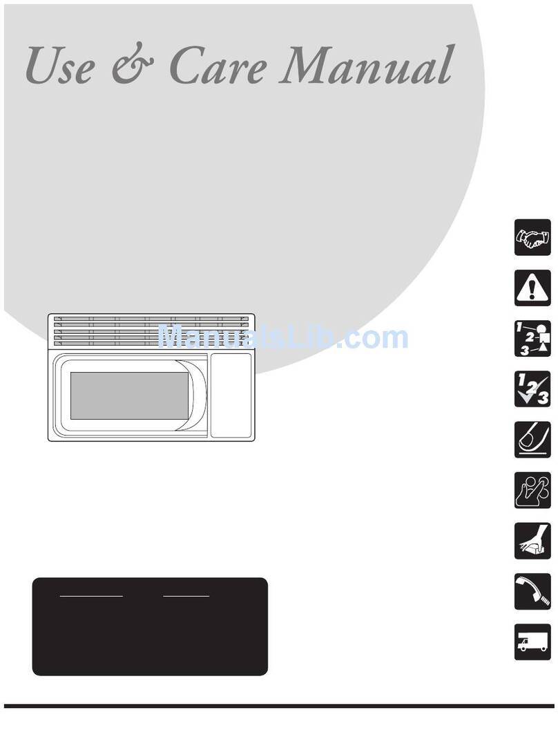 Frigidaire TMV151F Use & care manual