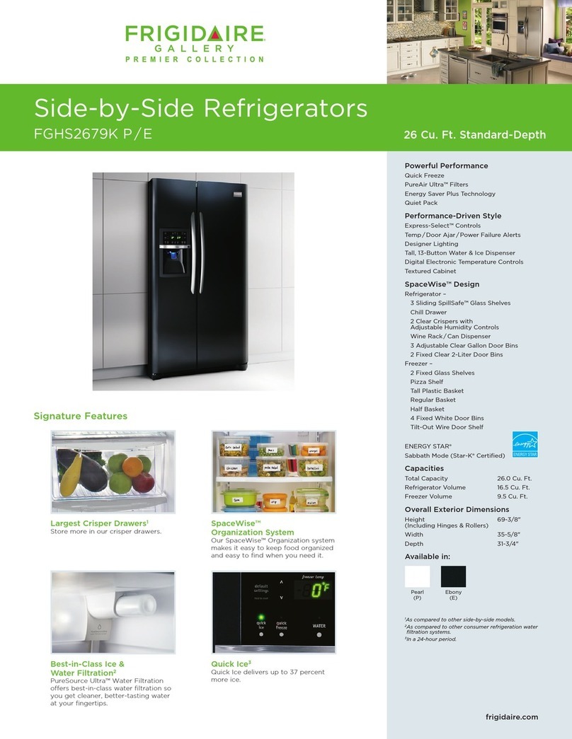 Frigidaire FGHS2679K User manual