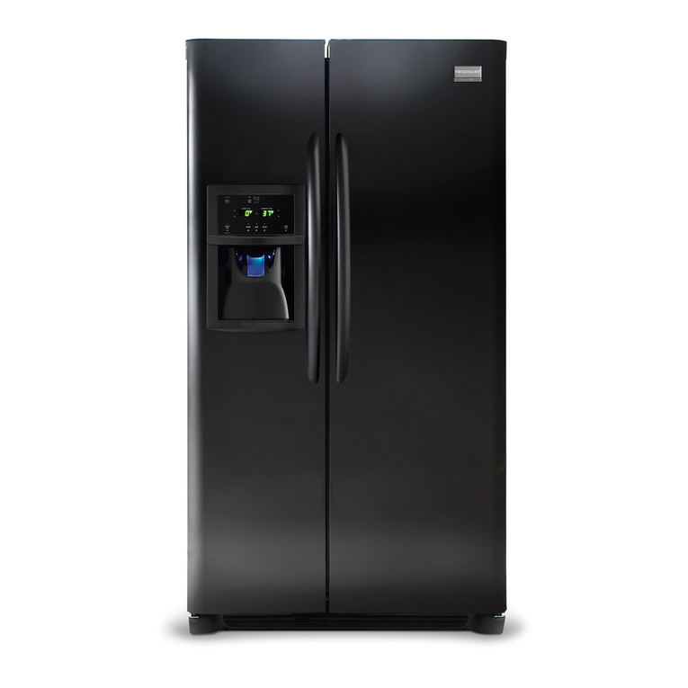 Frigidaire FGHS2334KE - Gallery 23 Cu. Ft. Side User manual Frigidaire FGHS2334KE - Gallery 23 Cu. Ft. Side User manual