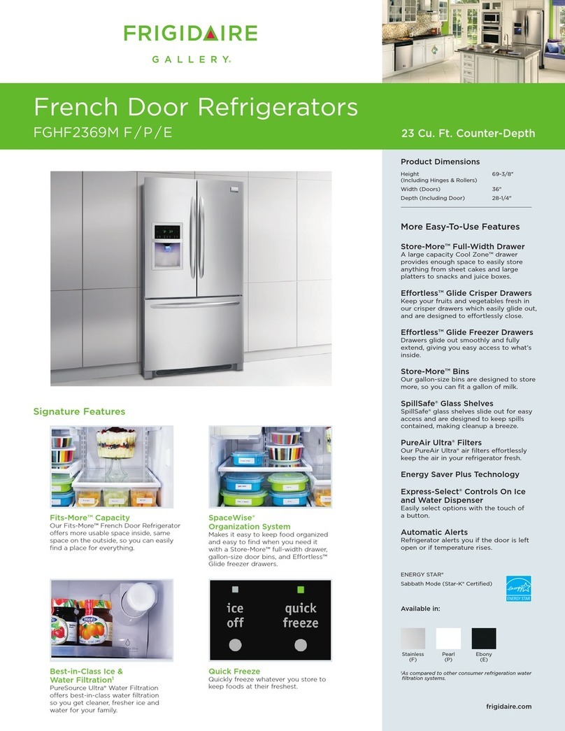 Frigidaire Gallery FGHF2369M F User manual