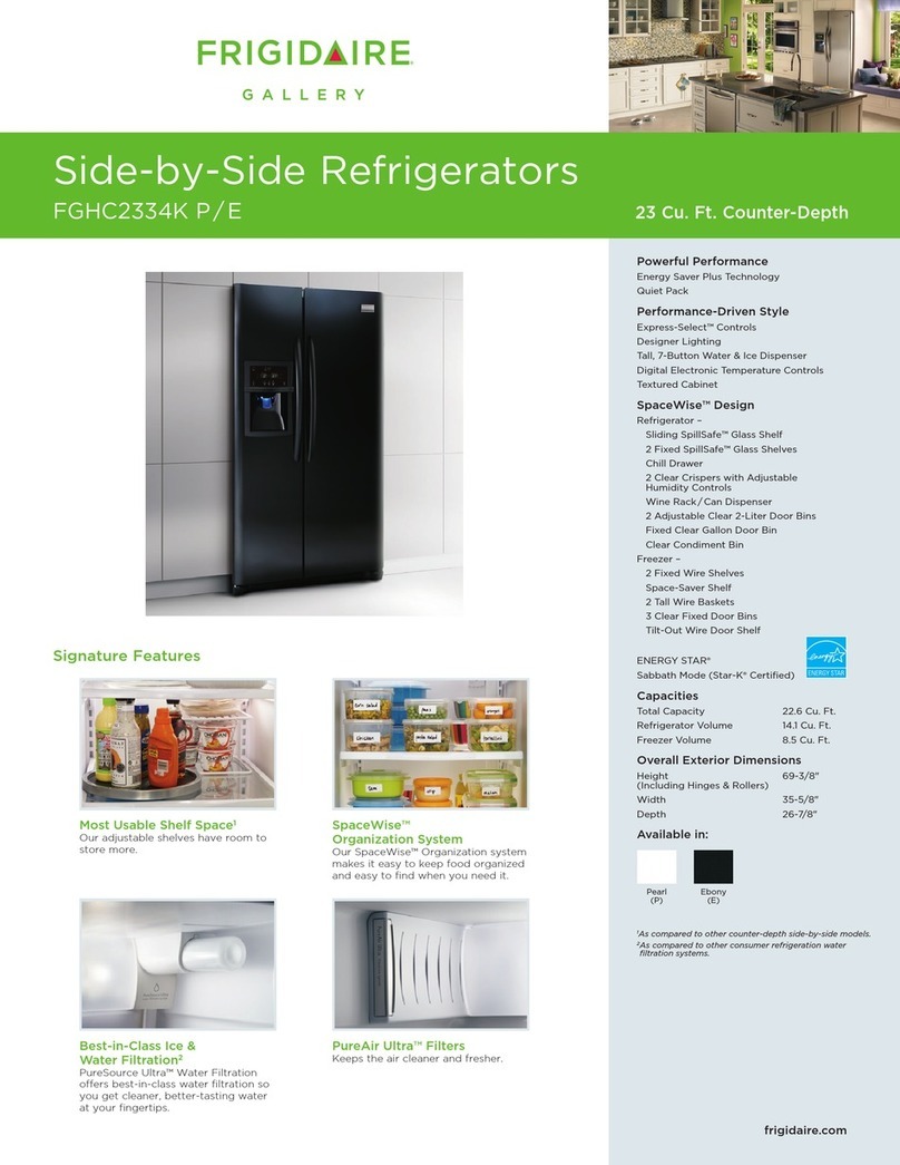 Frigidaire FGHC2334K User manual Frigidaire FGHC2334K User manual