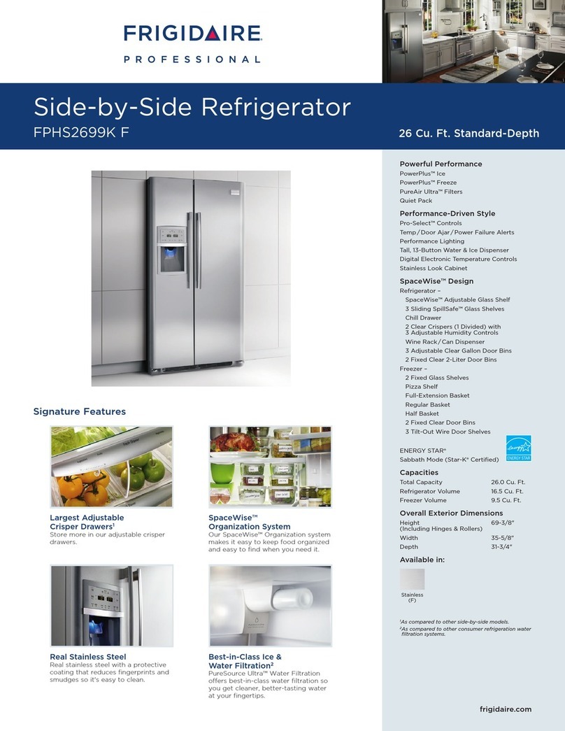 Frigidaire FPHS2699K User manual
