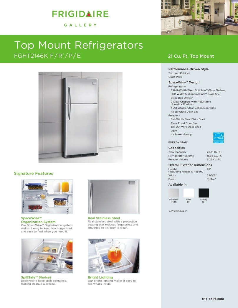 Frigidaire FGHT2146K F Specification sheet