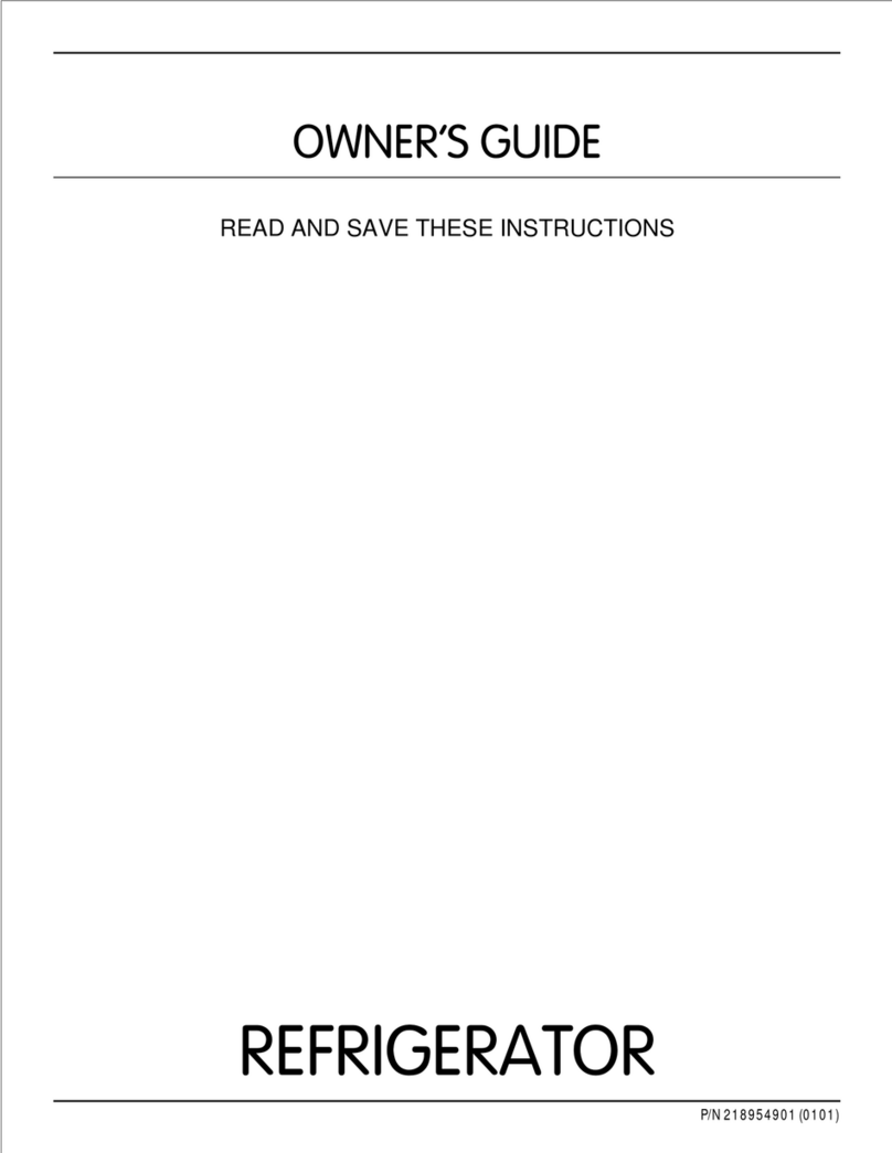 Frigidaire 218954901 User manual Frigidaire 218954901 User manual