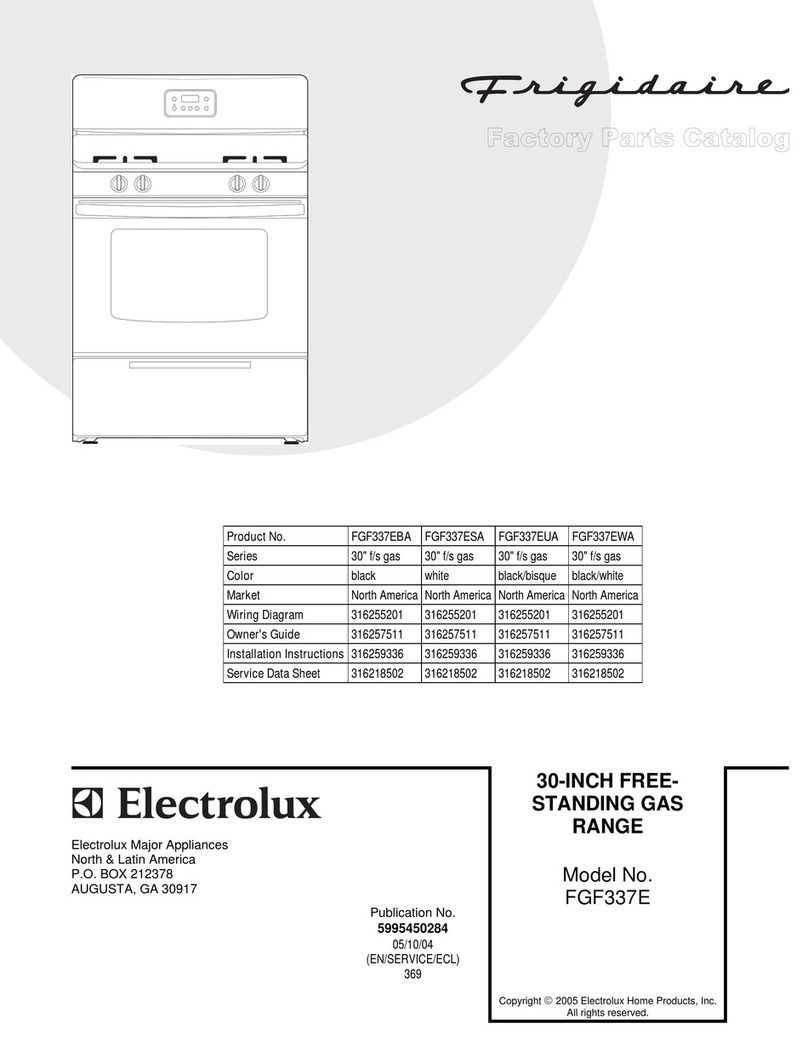 Frigidaire FGF337E User manual