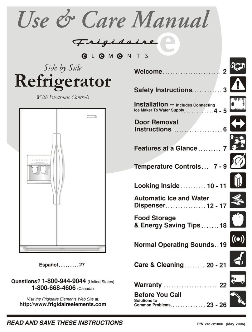 Frigidaire Elements 241721000 User manual