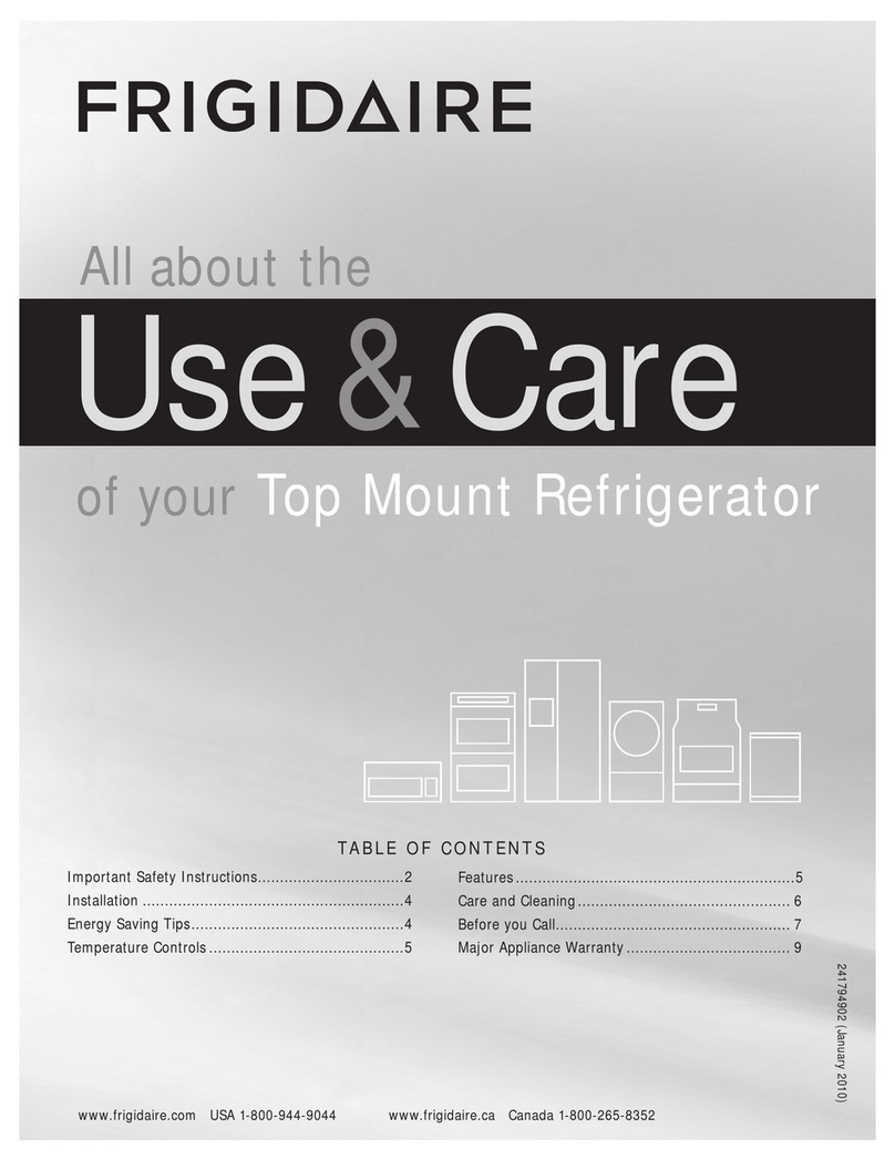 Frigidaire 241794902 Owner's manual