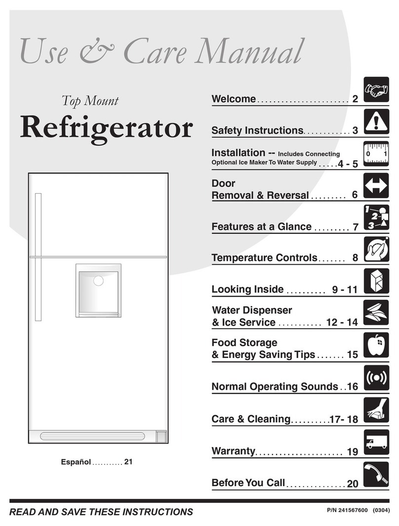 Electrolux 241567600 User manual
