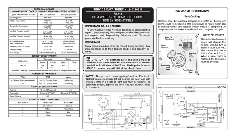 Frigidaire FRS3HF55KQ - 22.6 cu. Ft. Refrigerator User guide
