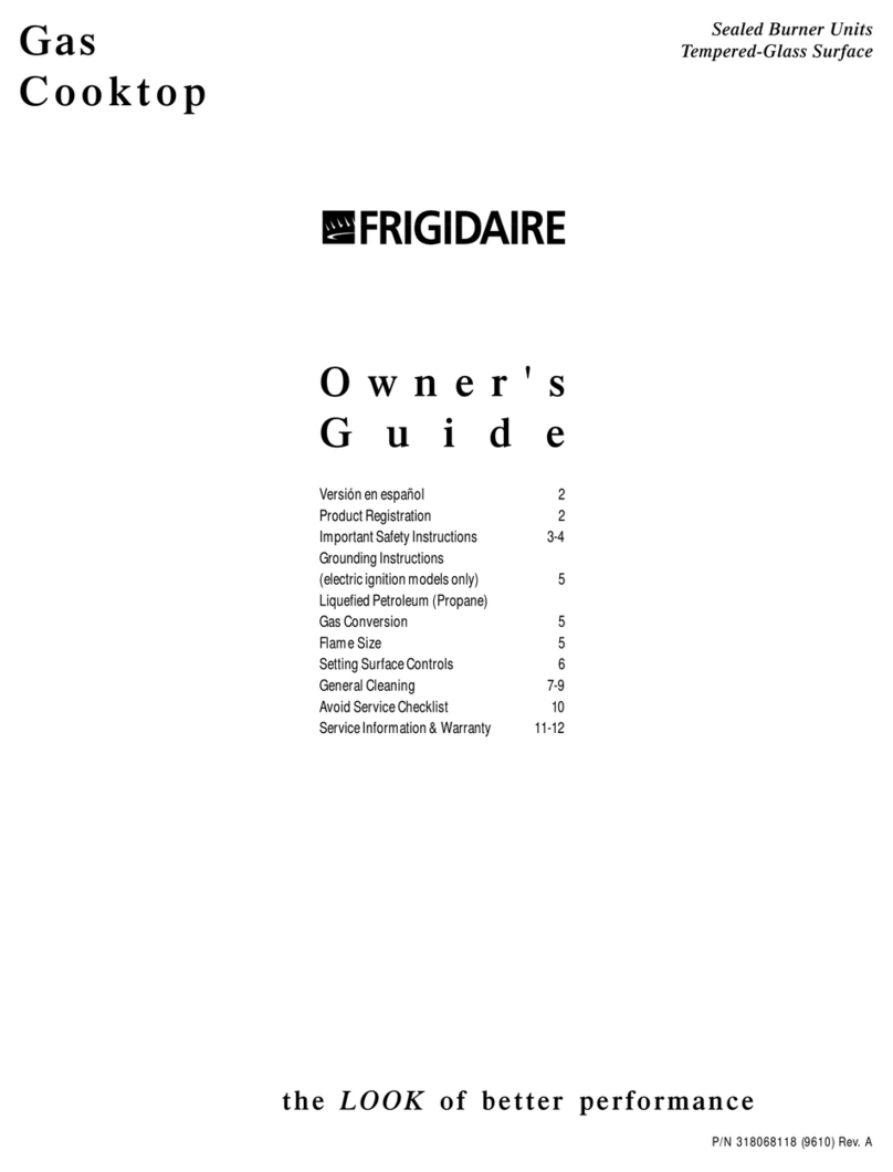 Frigidaire 318068118 User manual
