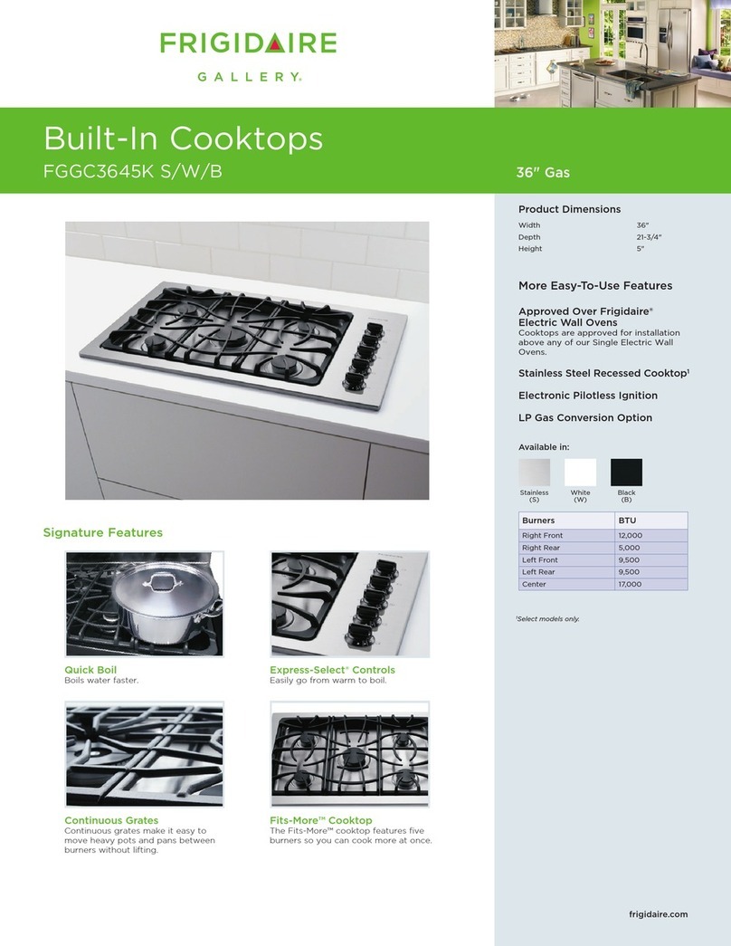 Frigidaire Gallery FGGC3645K User manual