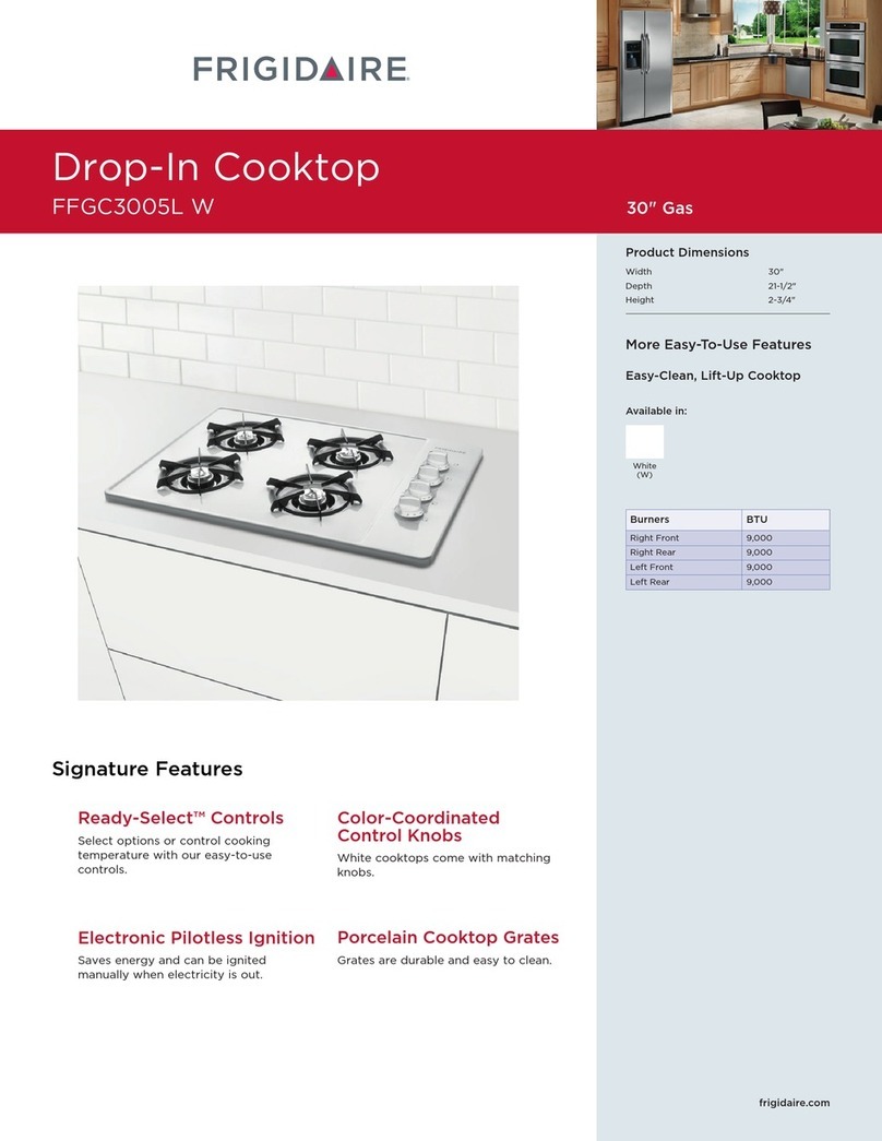 Frigidaire FFGC3005LW User manual