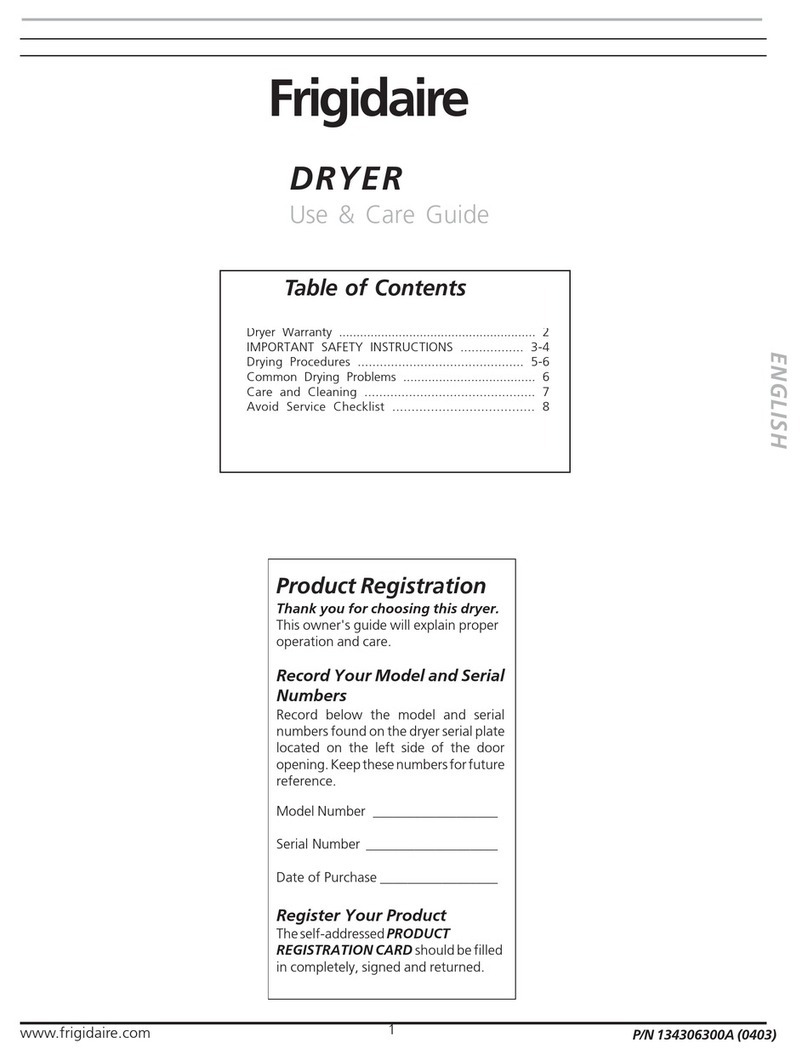 Frigidaire GLEQ942CS0 User manual