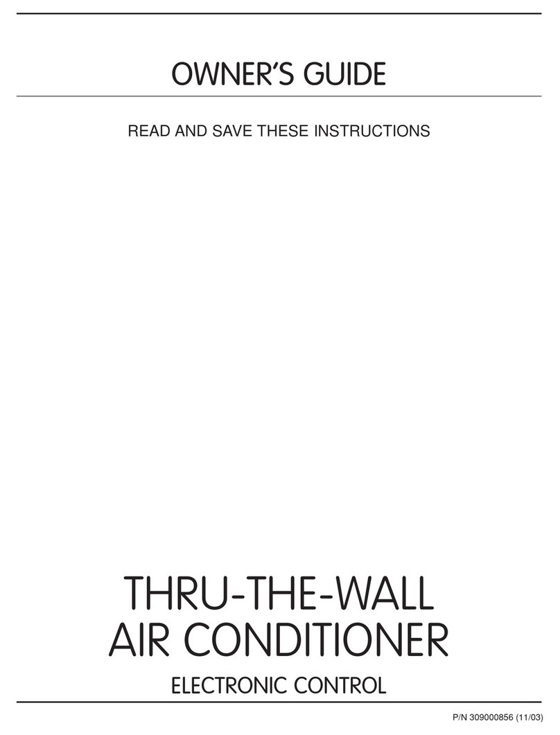 Frigidaire THRU-THE-WALL ELECTRONIC CONTROL AIR... User manual Frigidaire THRU-THE-WALL ELECTRONIC CONTROL AIR... User manual