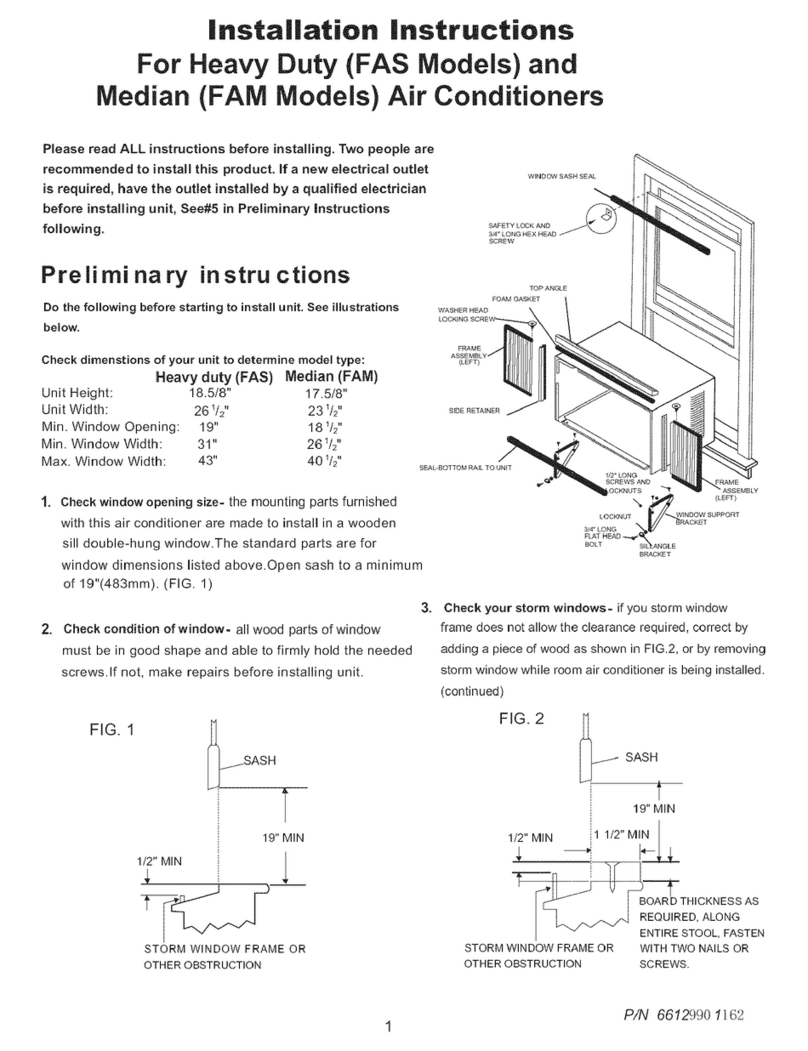 Frigidaire L0806995 installation instructions