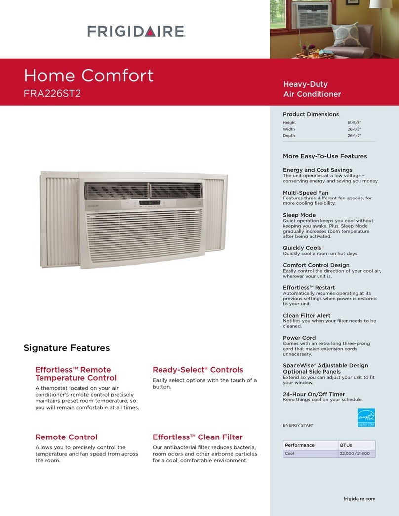 Frigidaire FRA226ST2 User manual