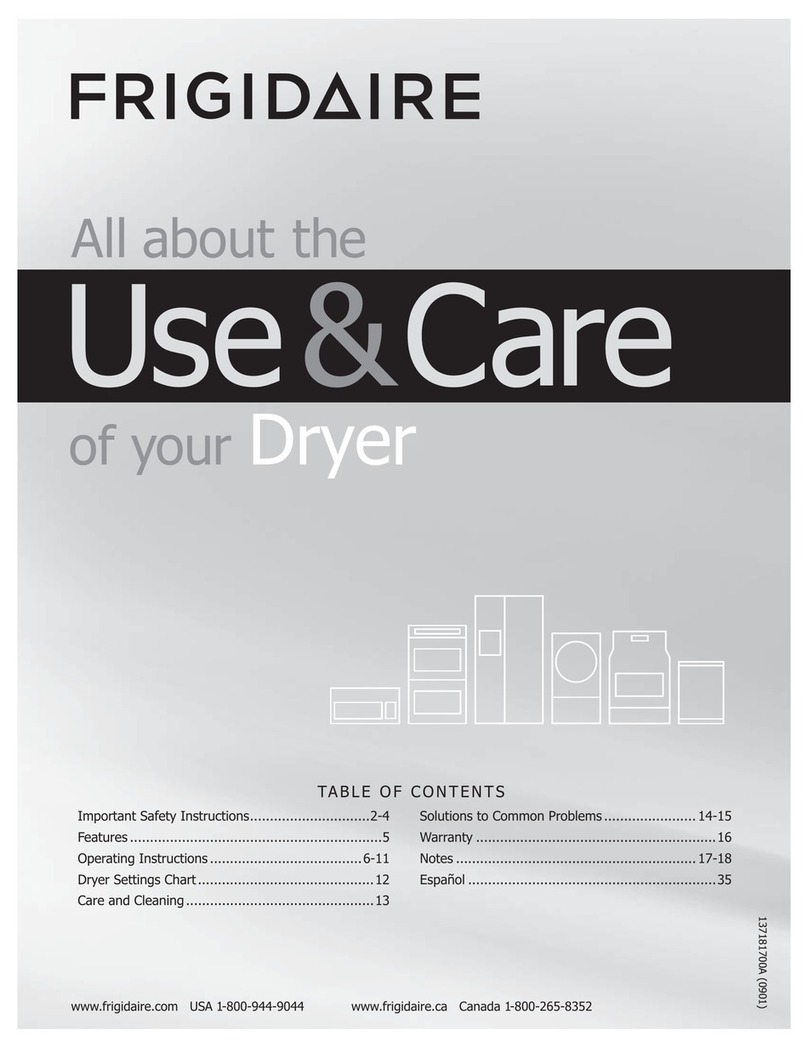 Frigidaire 137181700A Owner's manual