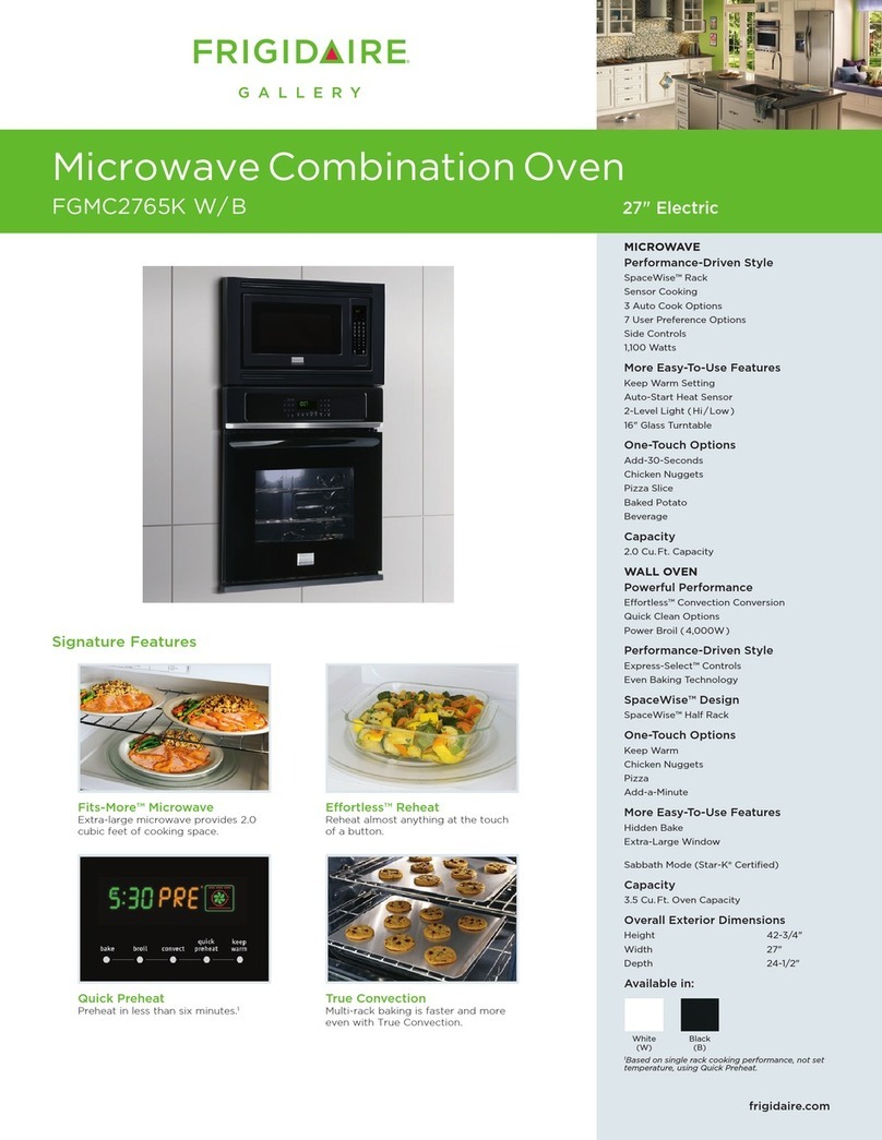 Frigidaire Gallery FGMC2765K Specifications