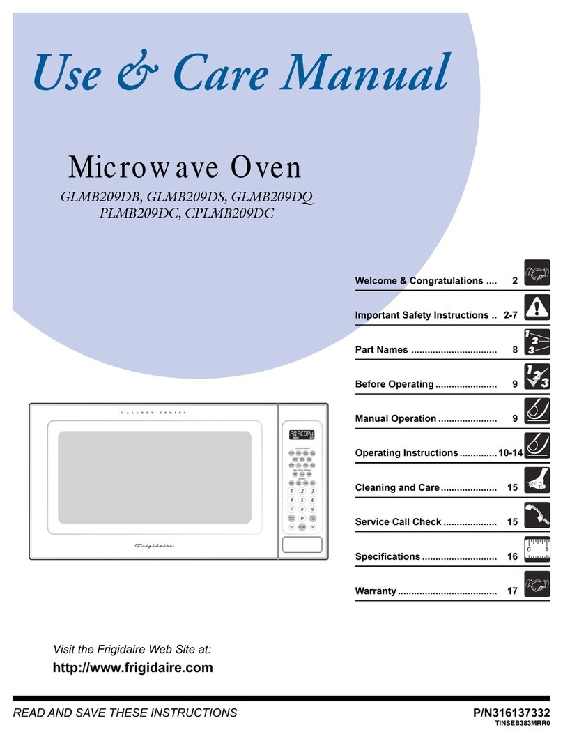 Frigidaire CPLMB209DC Use & care manual