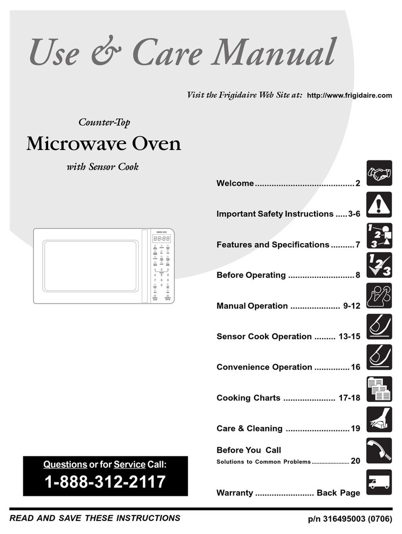 Frigidaire 316495003 User manual