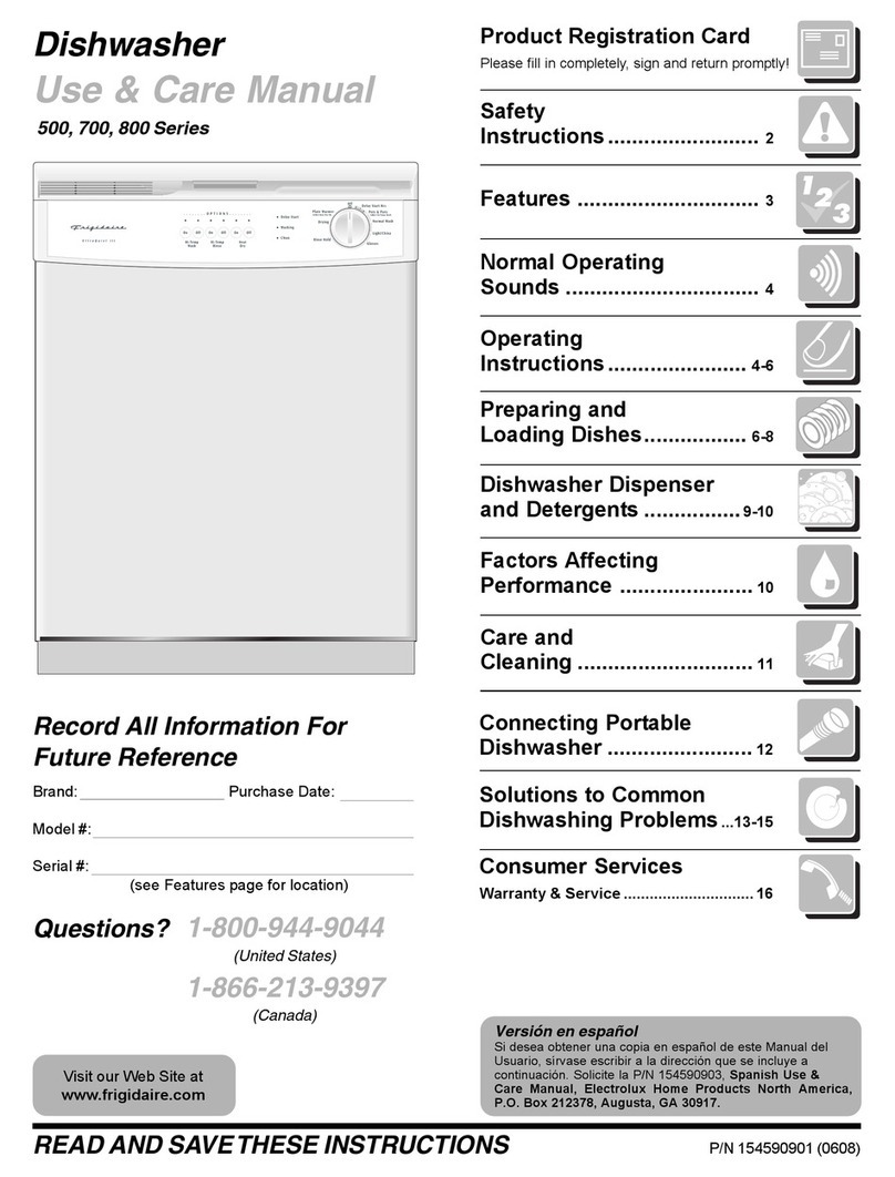 Frigidaire 500 Series Use & care manual