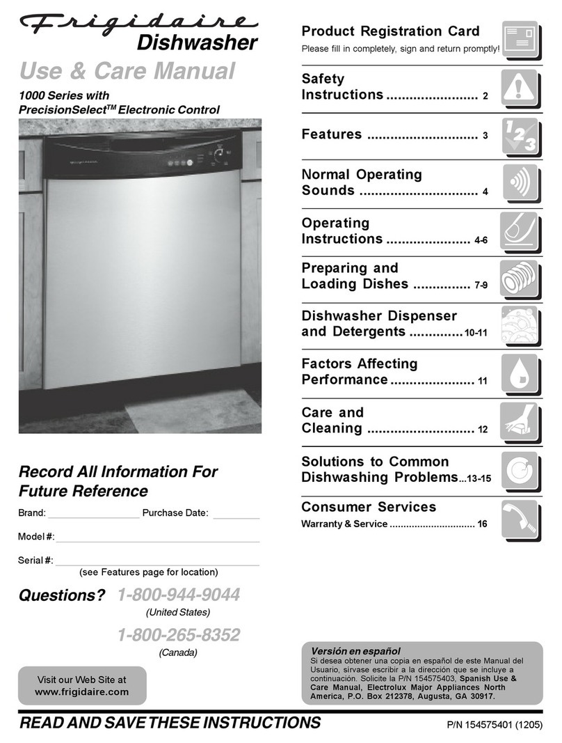 Frigidaire 1000 Series User manual