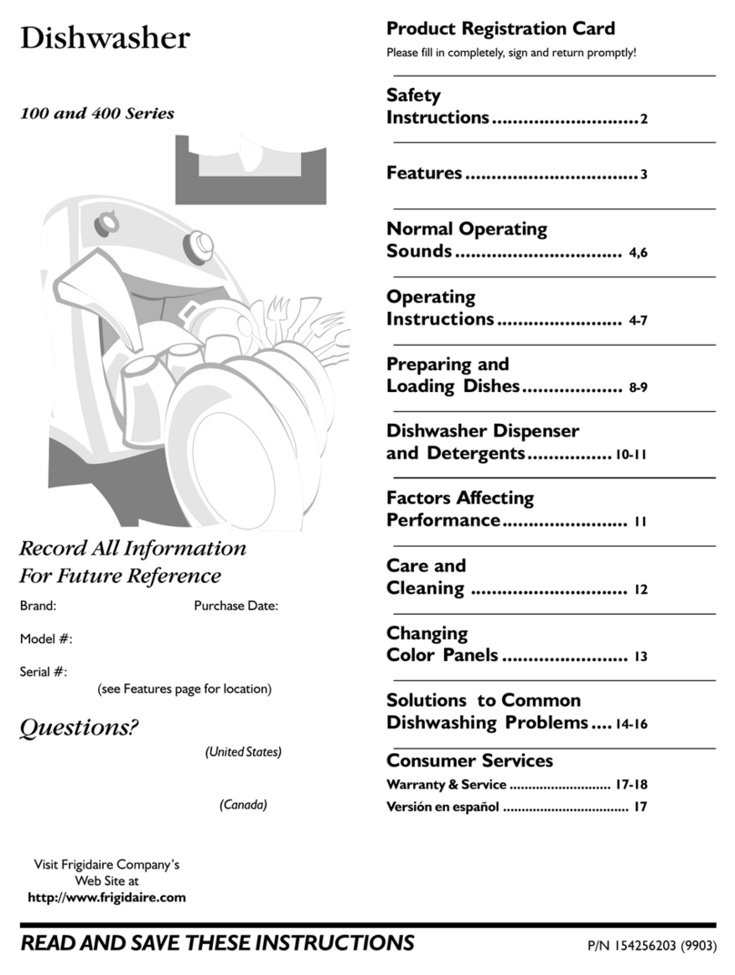 Frigidaire 100 series User manual