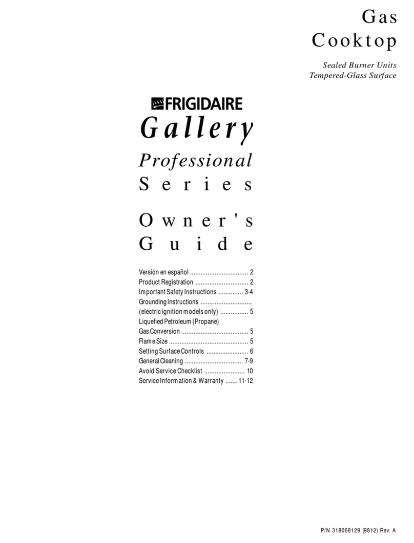 Frigidaire Gallery 318068129 owner's guide