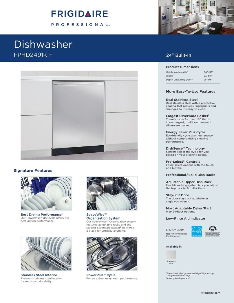 Frigidaire FPHD2491K - Professional Series 24 in.... User manual