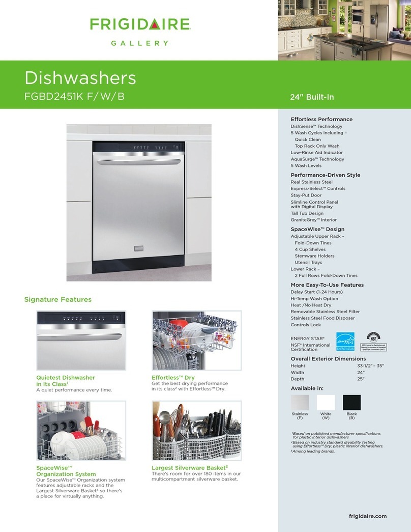 Frigidaire FGBD2451K F User manual
