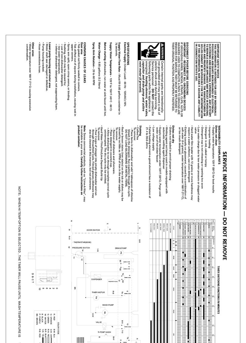 Frigidaire FMB330RGC Service information