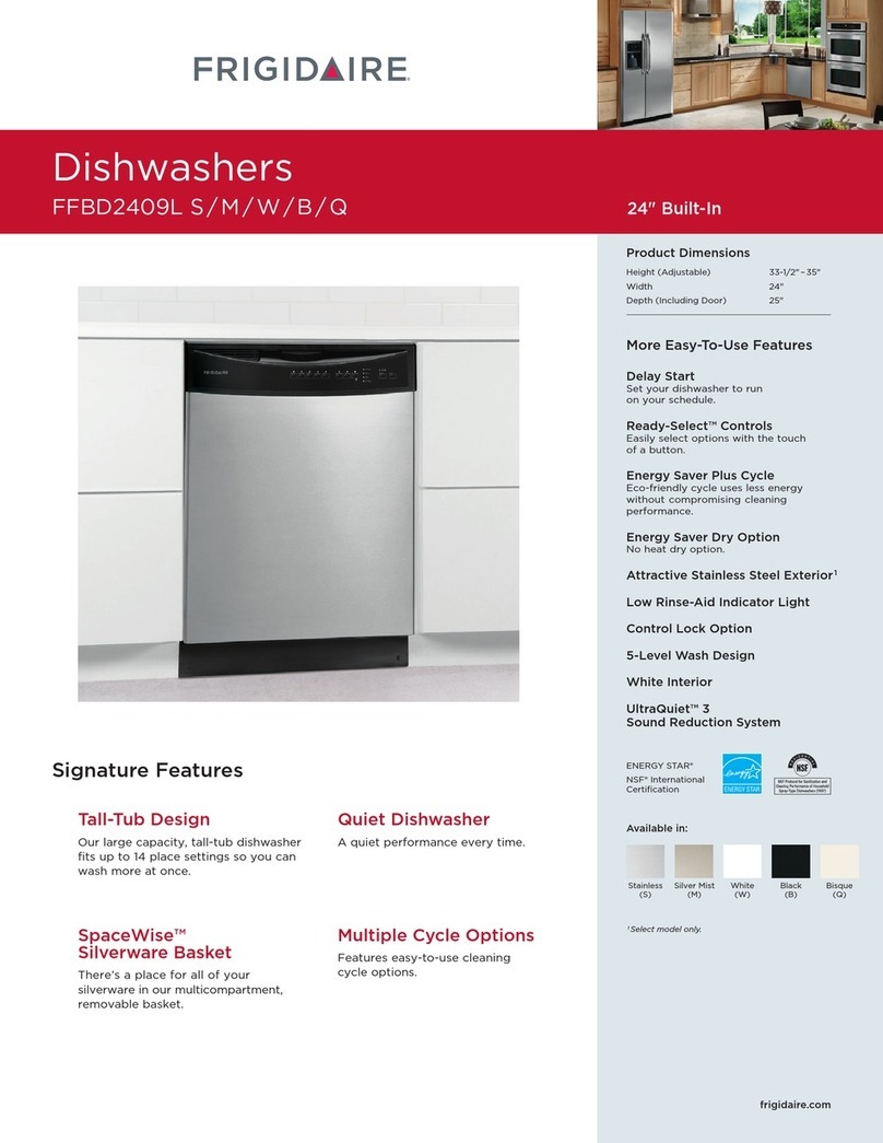 Frigidaire FFBD2409L User manual