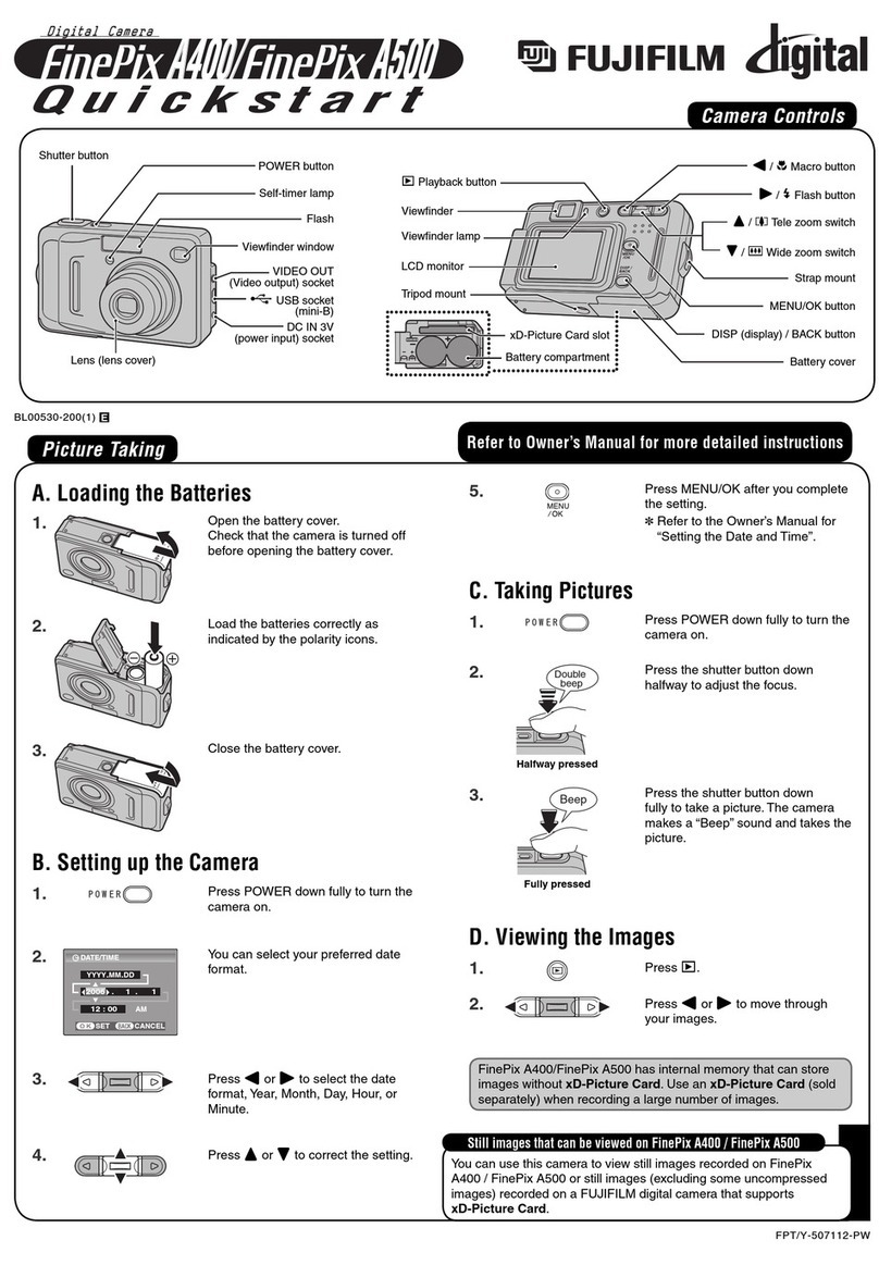 FujiFilm FINEPIX A400 User manual