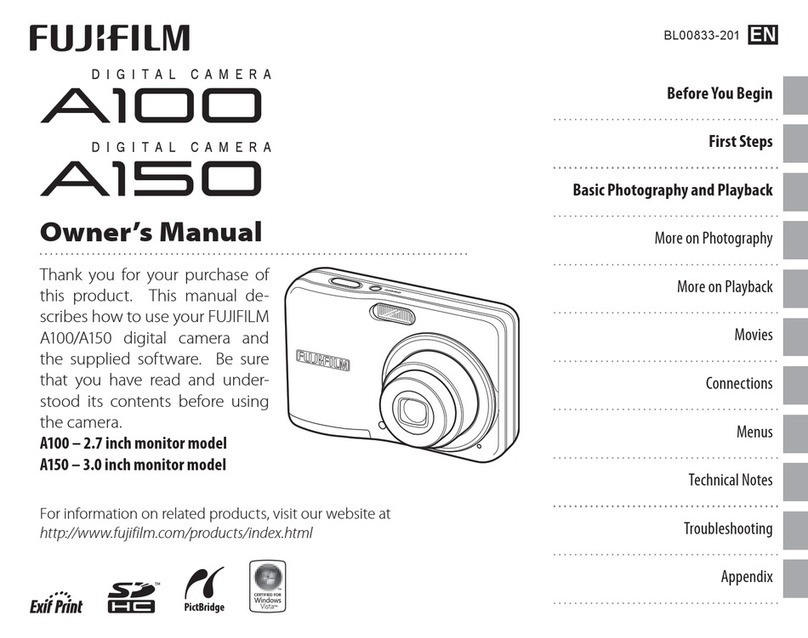 FujiFilm FinePix A150 owner's manual