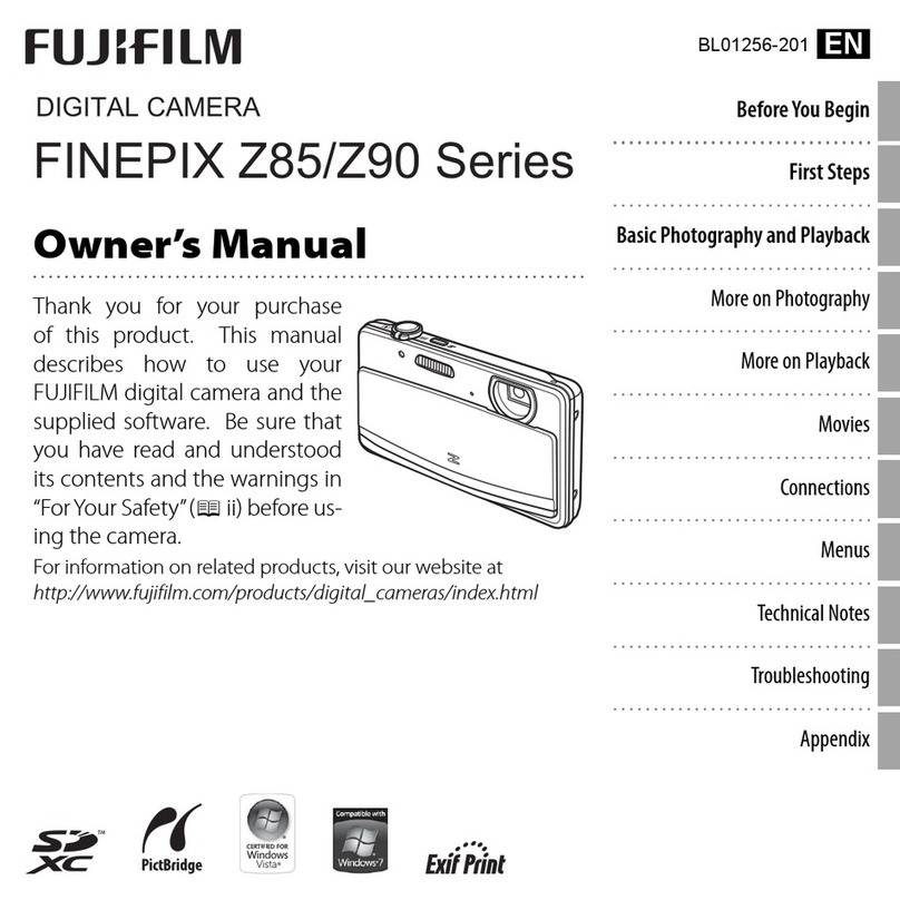 FujiFilm FinePix Z85 User manual