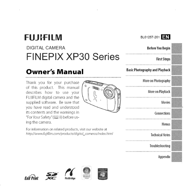 FujiFilm FINEPIX XP30 Series User manual